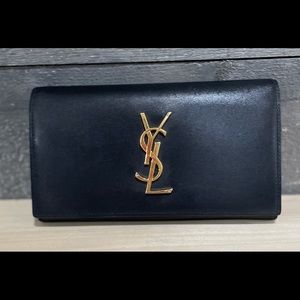 YSL Logo Long Wallet/Purse